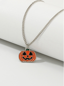 Cute Fashion Spoof Pumpkin Halloween Necklace