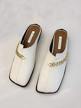 Casual American Style Slip On Mule Shoes