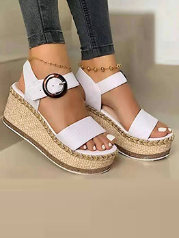 Summer Contrast Color Wedge For Women