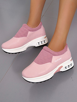 Mid Heel New Contrast Color Basketball Shoes