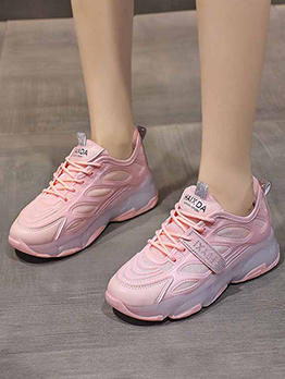 Low Heel Breathable Gauze Easy Match Thick Bottom Sneaker