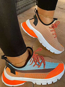 Leisure Contrast Color Design Sneakers For Women