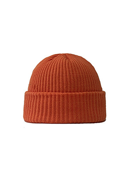 Korean Style Solid Color Easy Match Beanie
