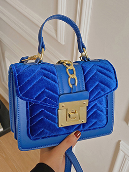 Elegant Versatile Patchwork Shoulder Handbag For Ladies