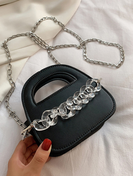 Easy Matching Perspective Chain Shoulder Bags