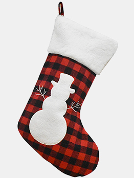 New Arrival Plaid Snowflake Christmas Socks