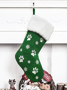 Lovely Pets Paw Print Christmas Gift Bag For Children