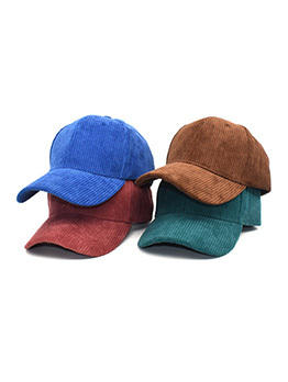 Active Solid Corduroy Baseball Cap For Unisex