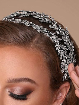 Dressy Rhinestone Double Layer Bridal Hair Hoop
