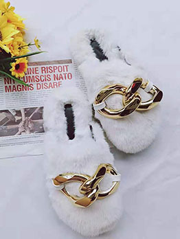 Casual Home Comfy Fluffy Slipper Mule Shoes
