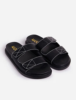 Shallow New Round Toe Beach Slippers For Women
