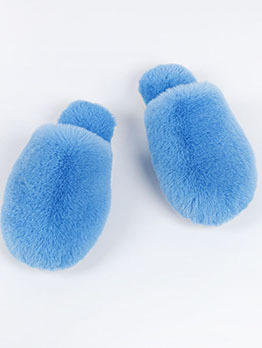 Slip On New Cotton Faux Fur House Slippers