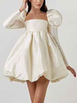  French Bubble Sleeve Princess Dress