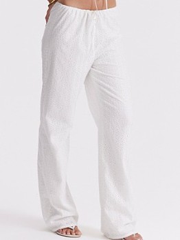  Hollow Out Loose Casual Pants